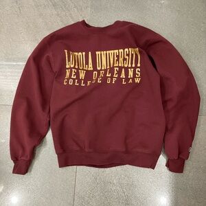 Champion Burgundy Loyola University Crewneck Sweater